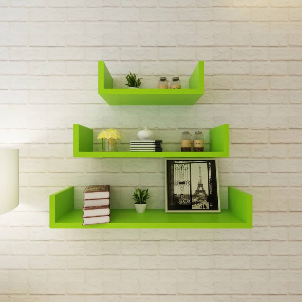 vidaXL Wall Shelves Floating Shelves Wall Mounted Display Shelves for Book DVD