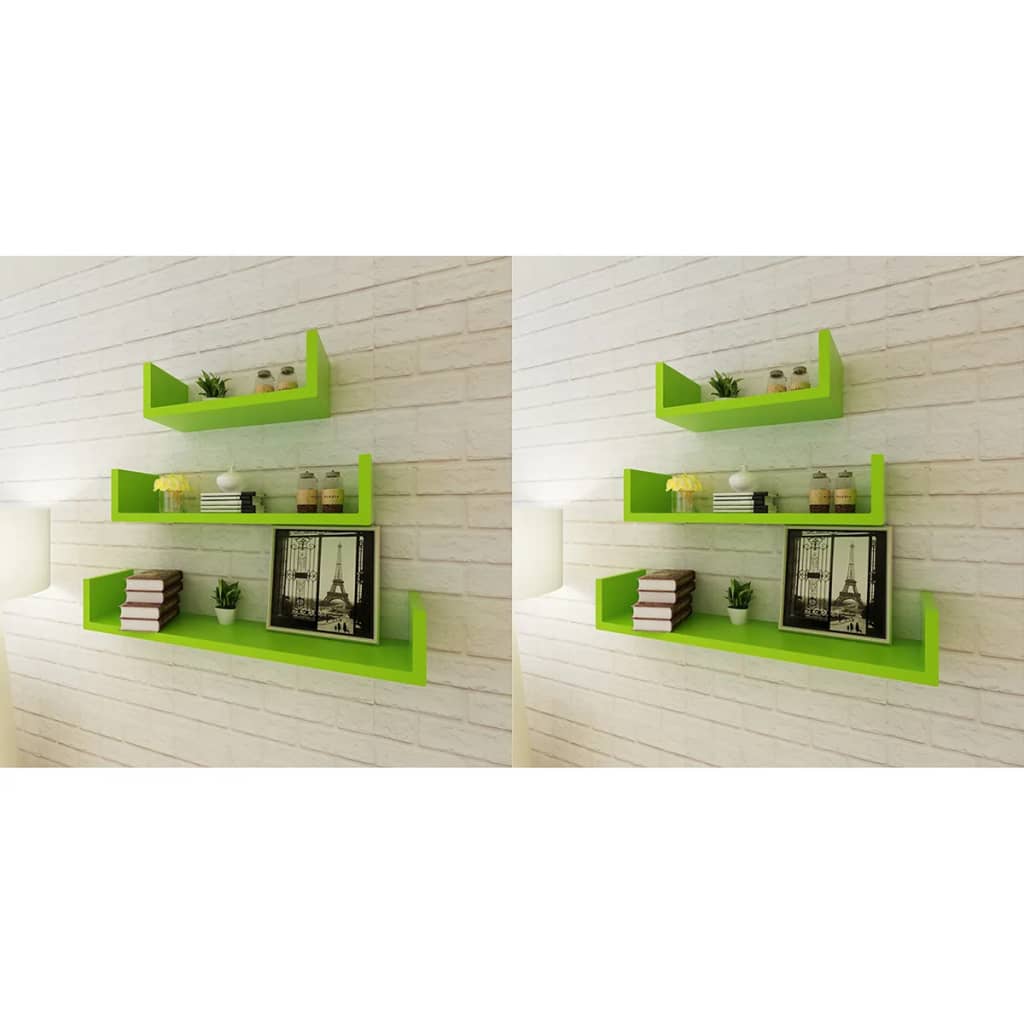 vidaXL Wall Shelves Floating Shelves Wall Mounted Display Shelves for Book DVD