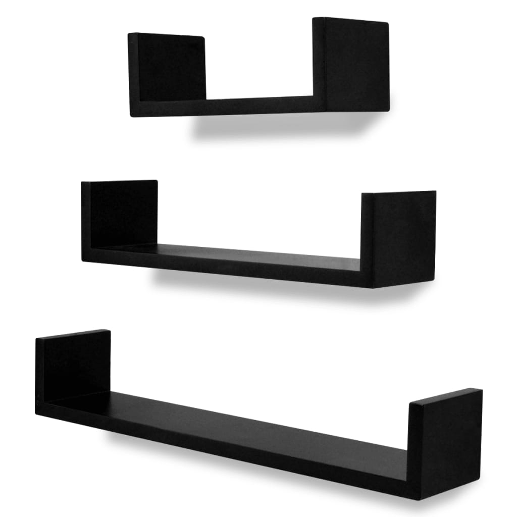 vidaXL Wall Shelves Floating Shelves Wall Mounted Display Shelves for Book DVD