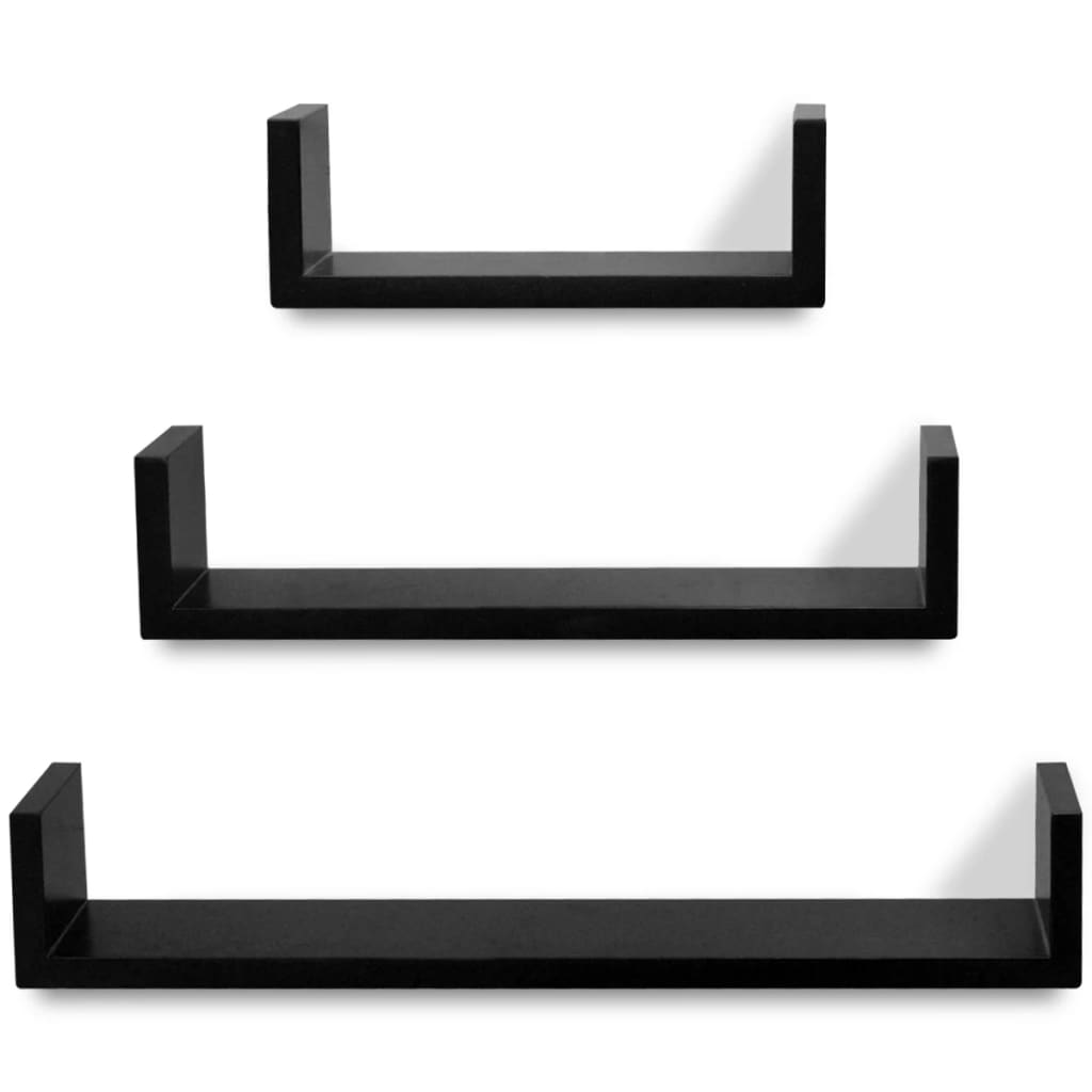 vidaXL Wall Shelves Floating Shelves Wall Mounted Display Shelves for Book DVD