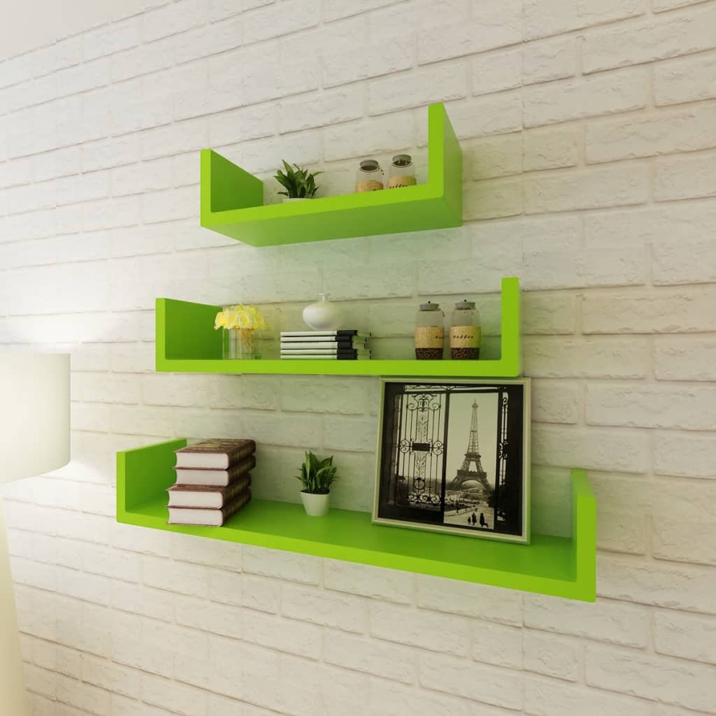 vidaXL Wall Shelves Floating Shelves Wall Mounted Display Shelves for Book DVD