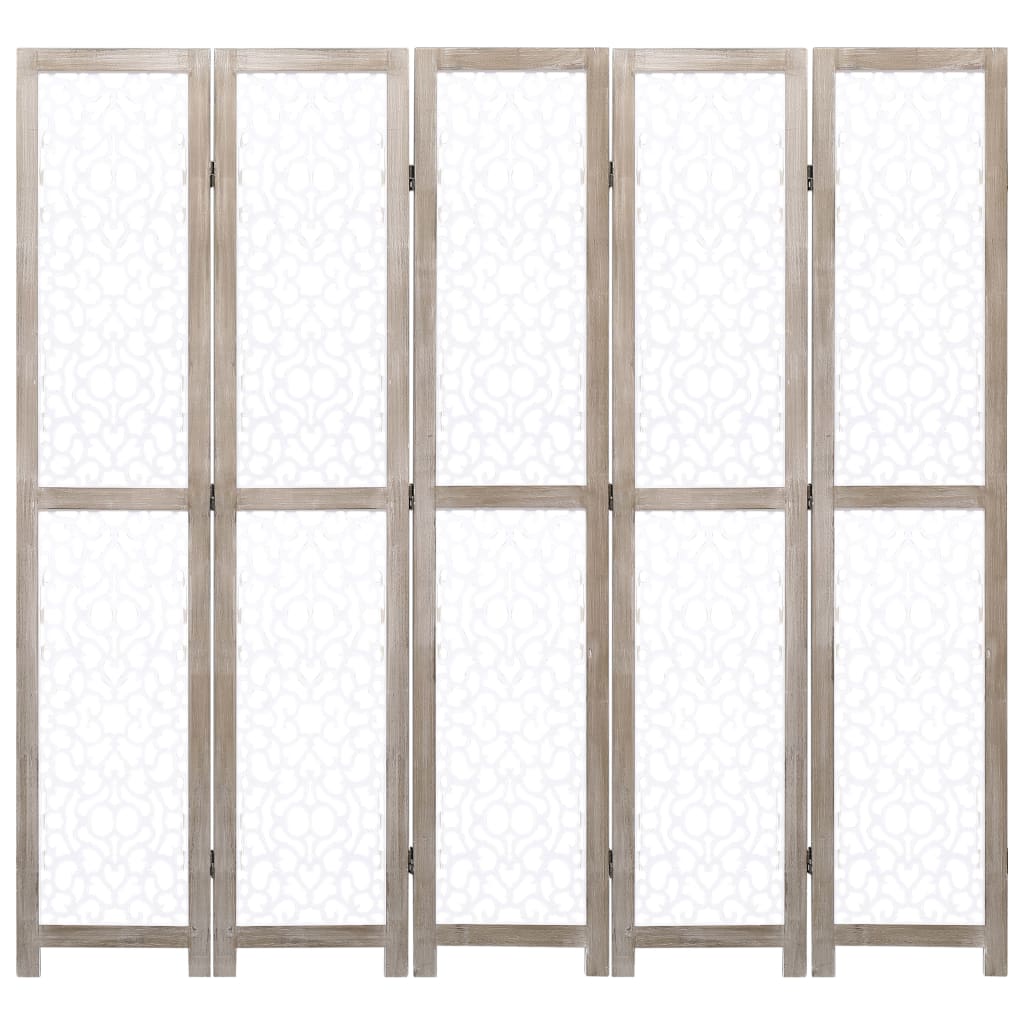 vidaXL Room Divider Folding Privacy Screen for Room Separation Solid Wood