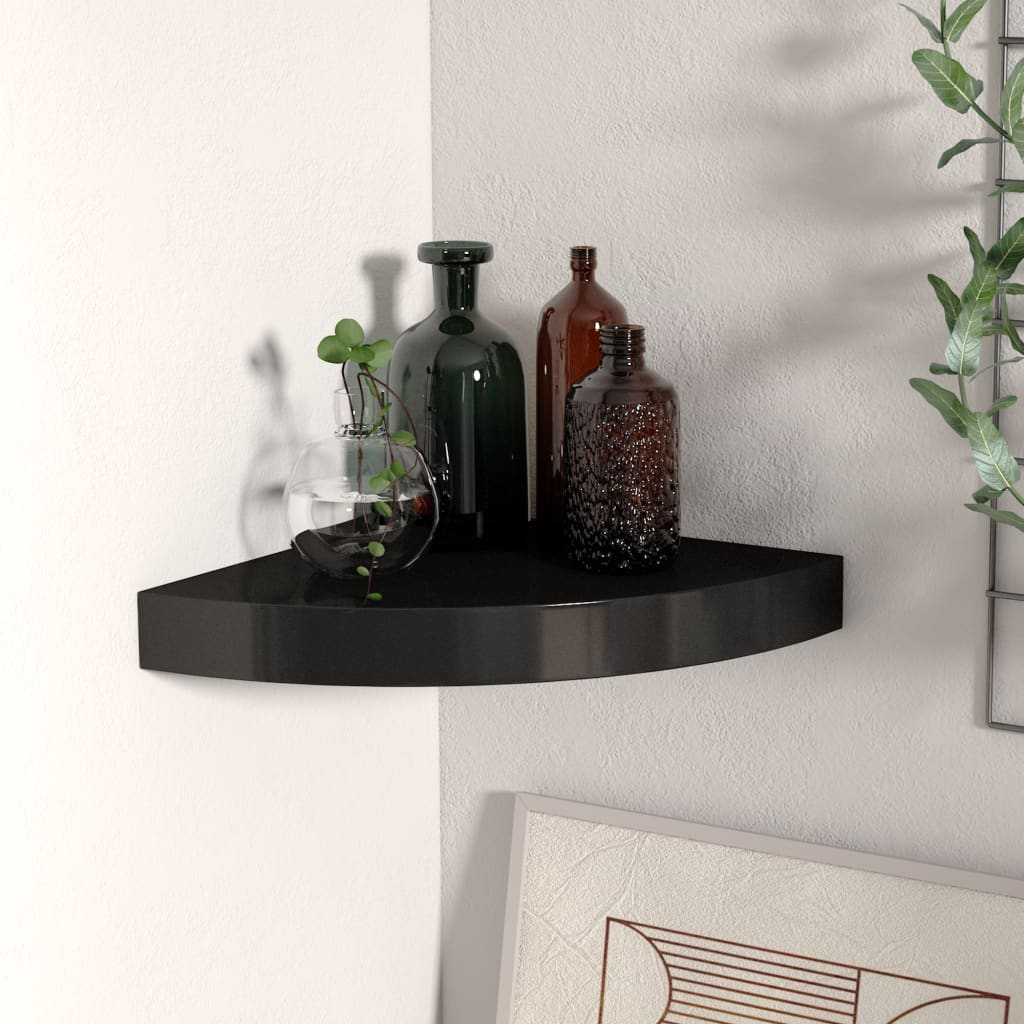 vidaXL Wall Corner Shelf Floating Corner Shelf Wall Mounted Display Shelf
