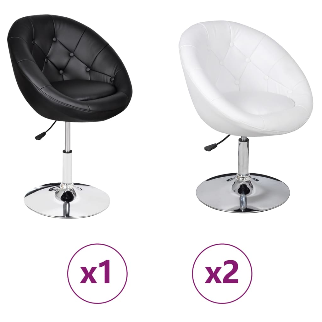 vidaXL Bar Stool Height Adjustable Bar Seat Island Stool for Pub Faux Leather