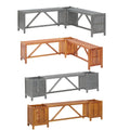 vidaXL Planter Bench Outdoor Garden Wooden Planter Box Bench Solid Wood Acacia