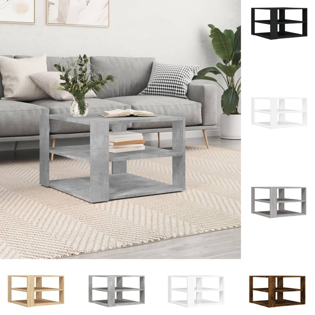 vidaXL Coffee Table Accent Storage Home Living Room Furniture Engineered Wood